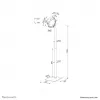 Tablet-Bodenständer Neomounts FL15-625WH1 Weiß Passiver Halter Innenbereich