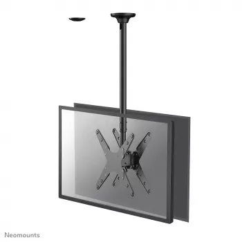 Neomounts FPMA-C340DSchwarz Dual-Monitor-/TV-Deckenhalterung 32-75 Zoll - Höhe 106-156 cm