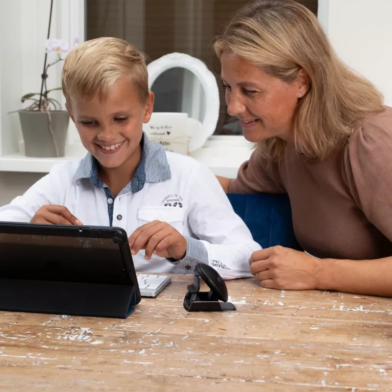 R-Go Tools Ergonomische Maus R-Go Twister, mit Pausensoftware, beidhändige Maus für beide Hände, faltbar, Bluetooth und kabelgebunden