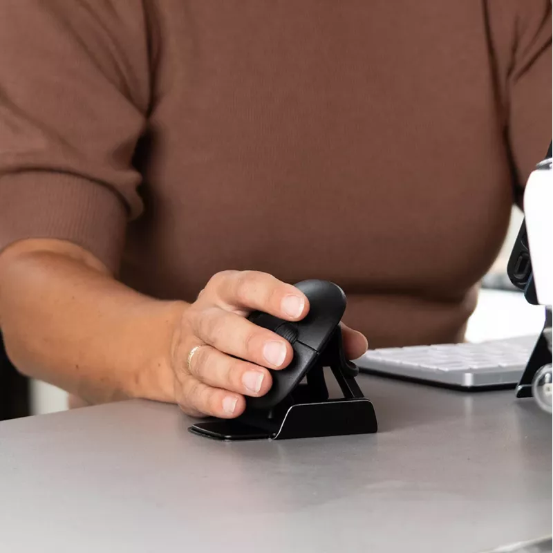R-Go Tools Ergonomische Maus R-Go Twister, mit Pausensoftware, beidhändige Maus für beide Hände, faltbar, Bluetooth und kabelgebunden