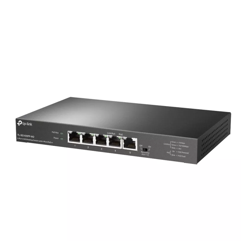 TP-Link 5-Port 2.5G Desktop Switch mit 4-Port PoE++ Unmanaged