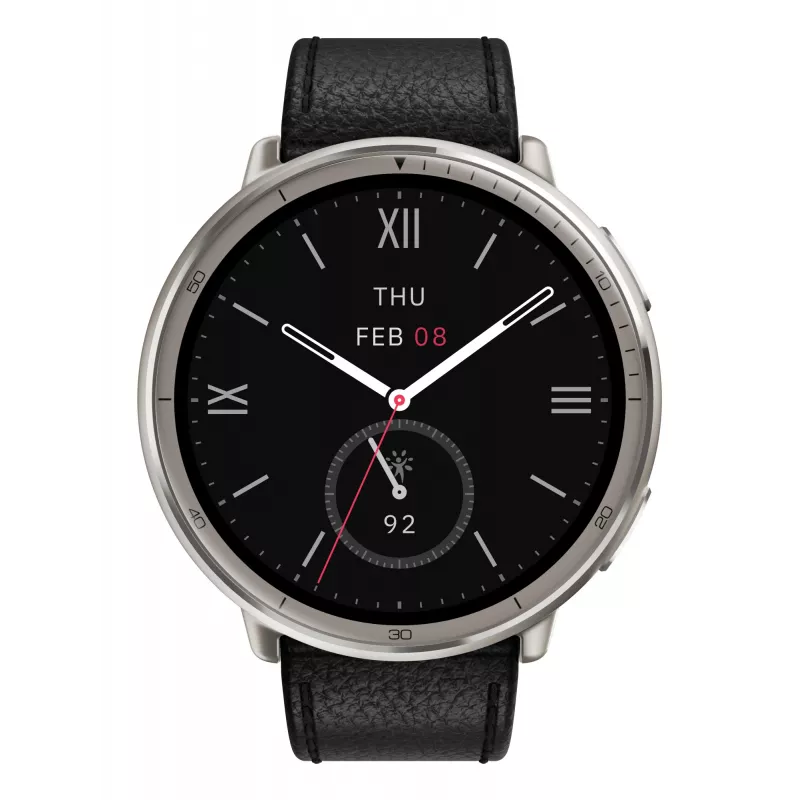 Amazfit W2433EU1N Smartwatch / Sportuhr 3,35 cm (1,32 Zoll) AMOLED Digital 466 x 466 Pixel Touchscreen Silber