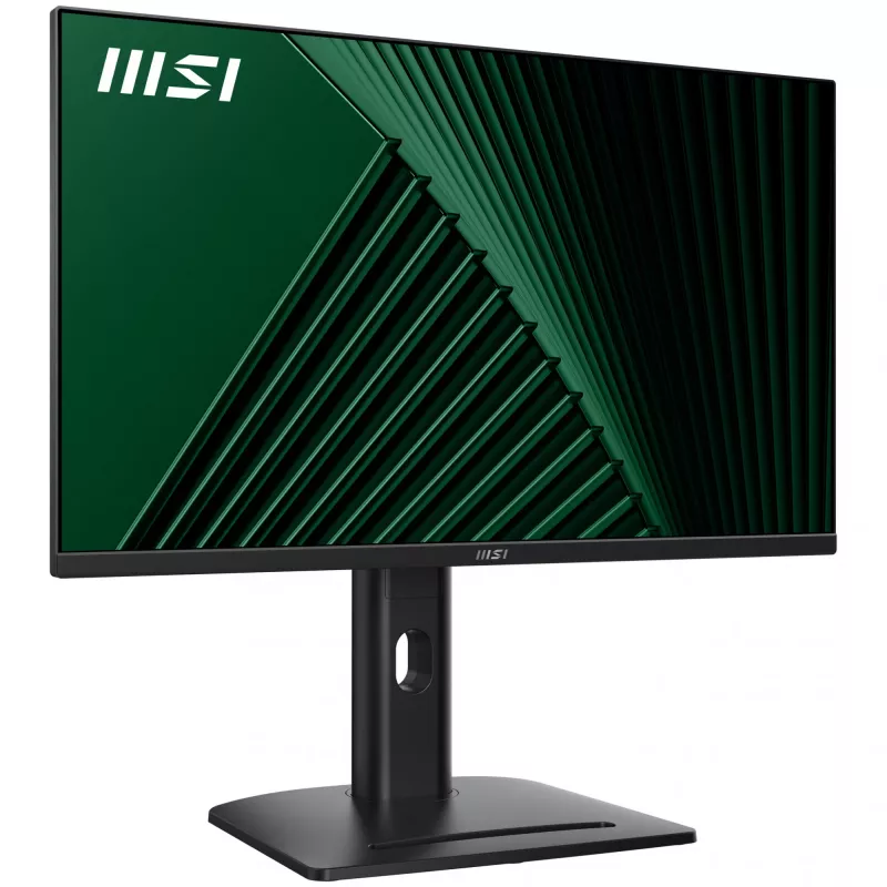 MSI PRO MP275PG 27 Zoll Monitor, FHD (1920 x 1080), 100Hz, IPS, 1ms, 1x HDMI 1.4b, 1x DP 1.2a Ausgang, 1x D-Sub (VGA), integrierte Lautsprecher, entspiegelt, flimmerfrei, reduziertes blaues Licht, TÜV-zertifiziert, VESA, Kensington, 4-fach verstellbarer S