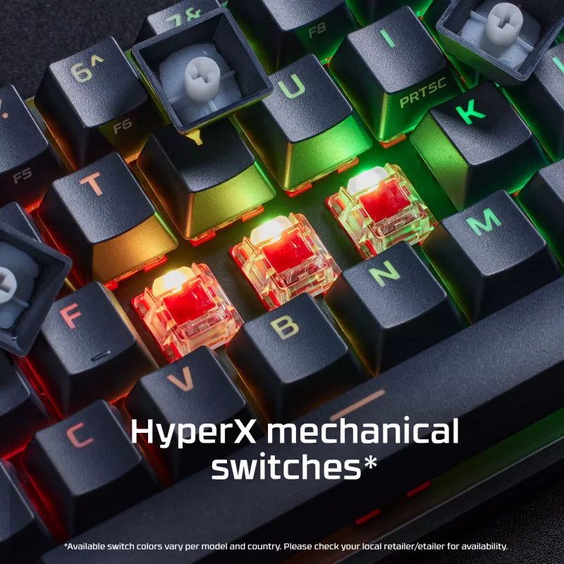 HyperX Alloy Origins 65 – Mechanische Gaming-Tastatur – HX Red (US-Layout)
