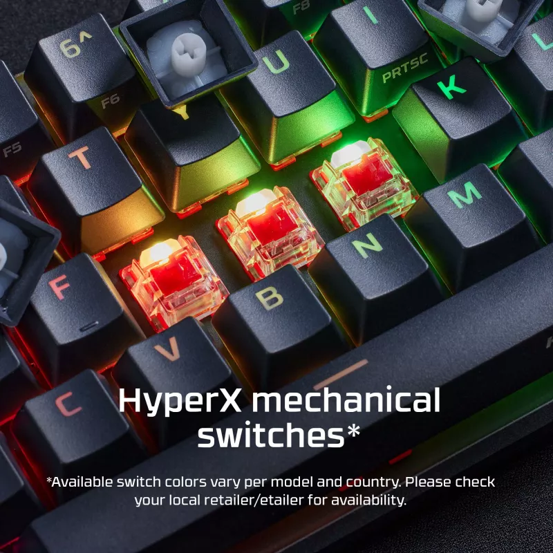 HyperX Alloy Origins 65 – Mechanische Gaming-Tastatur – HX Red (US-Layout)