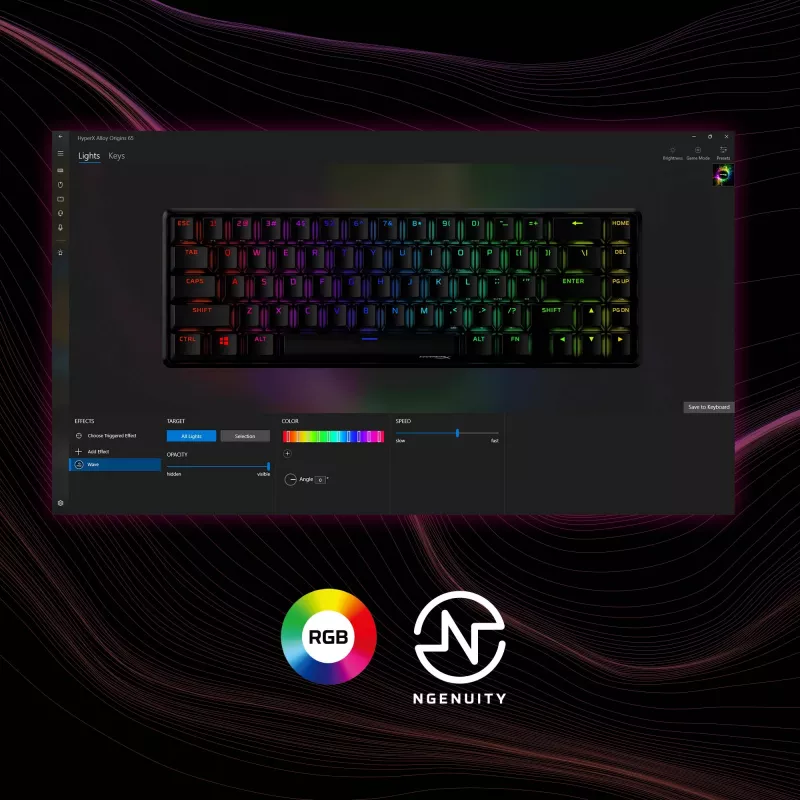 HyperX Alloy Origins 65 – Mechanische Gaming-Tastatur – HX Red (US-Layout)