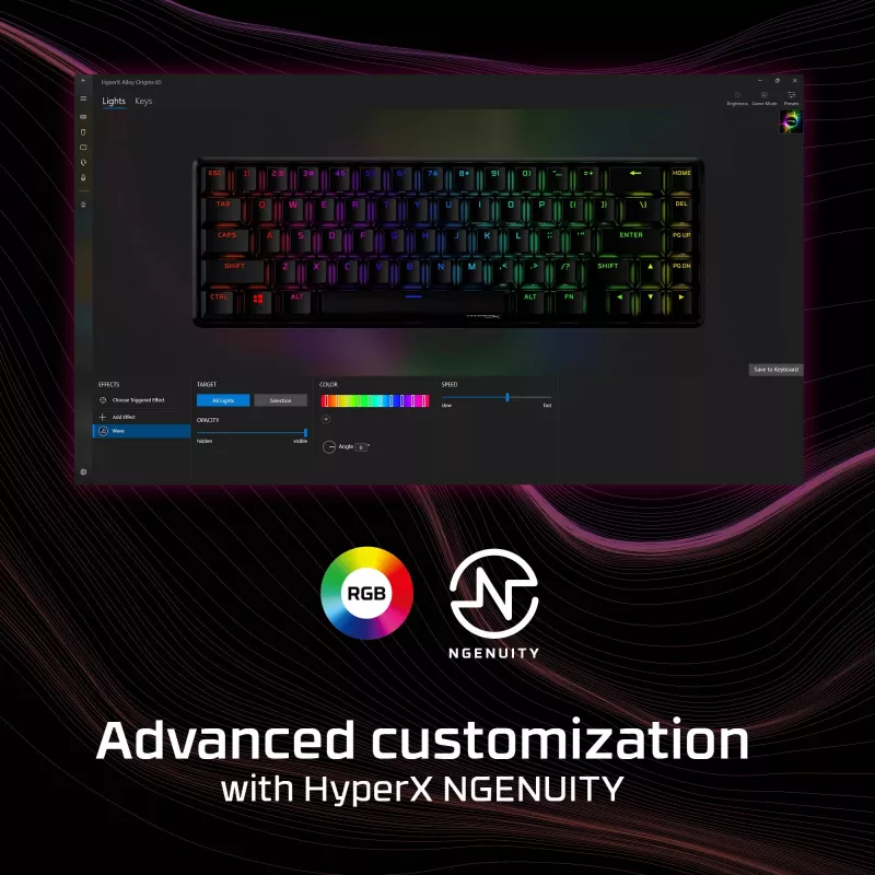 HyperX Alloy Origins 65 Mechanische Gaming-Tastatur HX Red Kabelgebunden RGB