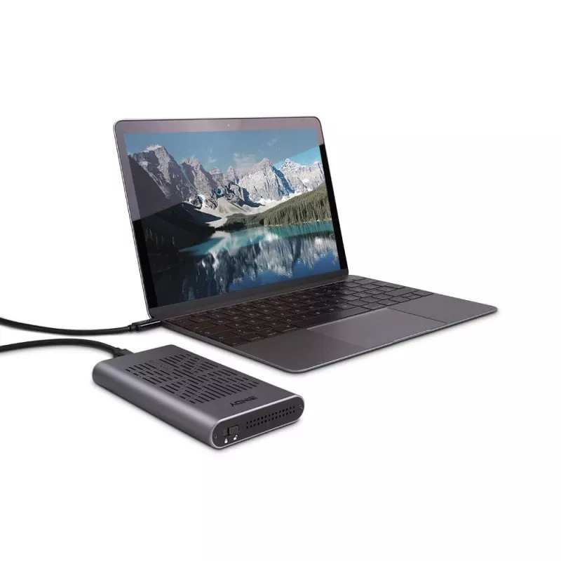 Lindy USB 3.2 Gen 2x2 Dual M.2 NVMe SSD-Gehäuse mit Klonfunktion
