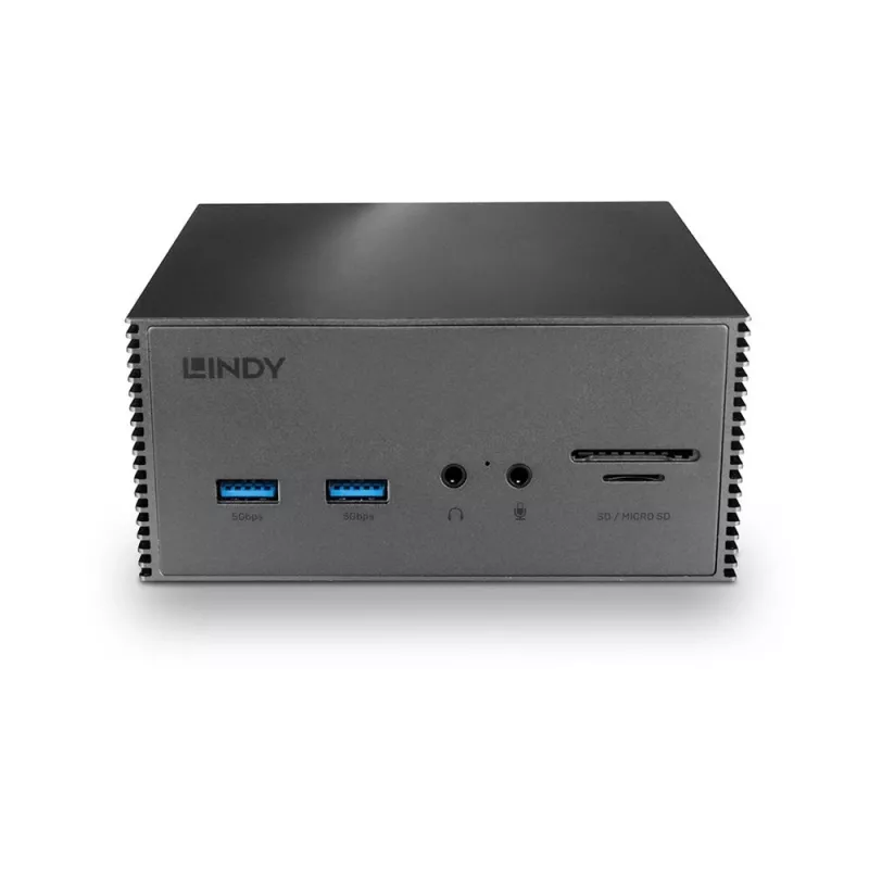 Lindy DST-Pro 101, USB-C Laptop Dockingstation mit 4K-Unterstützung und 100W-Netzteil