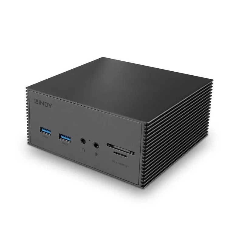 Lindy DST-Pro 101, USB-C Laptop Dockingstation mit 4K-Unterstützung und 100W-Netzteil