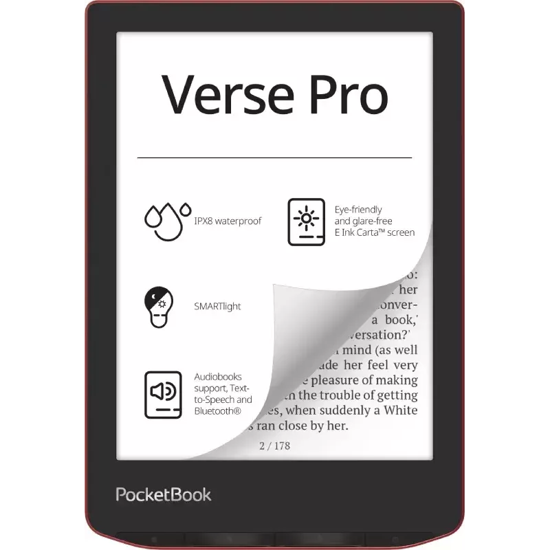 E-Book-Reader PocketBook Verse Pro 16 GB Wi-Fi 6 Zoll E Ink Carta
