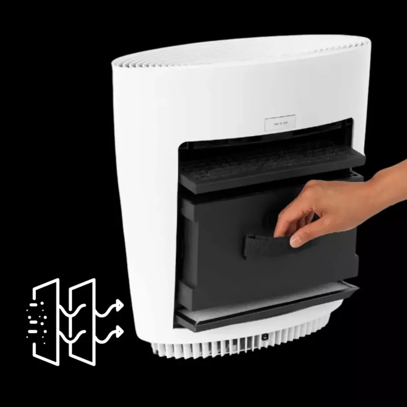 Luftreiniger Stylies Pegasus für Räume bis 50 m², Geräuschpegel 60 dB, Leistung 30 W, weiß