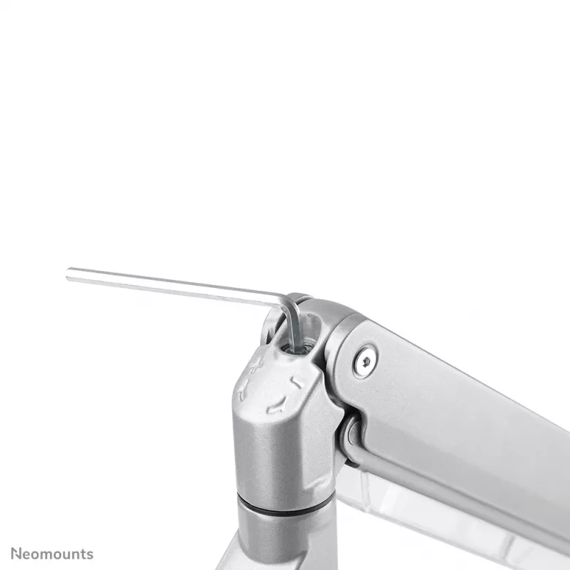 Neomounts NM-D775SILVERPLUS Monitorhalterung 10-49 Zoll - Gasfeder - Tischbefestigung von oben - 180°-Stopp