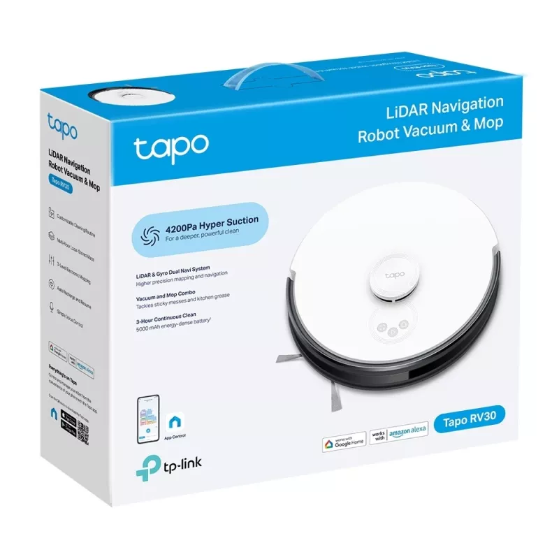 TP-Link Tapo LiDAR-Navigationsroboter-Staubsauger und Wischmopp