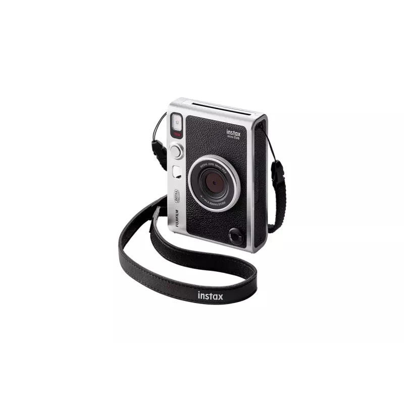 Sofortbildkamera Fujifilm Instax Mini Evo – 1/5 Zoll CMOS 2560×1920, 3 Zoll TFT, 1/8000–0,25 s Verschluss, eingebauter Blitz, 285 g, Silber/Schwarz