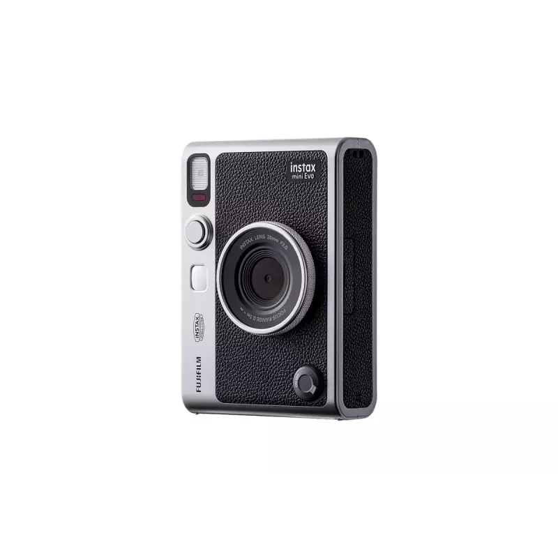 Sofortbildkamera Fujifilm Instax Mini Evo – 1/5 Zoll CMOS 2560×1920, 3 Zoll TFT, 1/8000–0,25 s Verschluss, eingebauter Blitz, 285 g, Silber/Schwarz