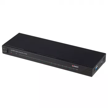 Lindy 16 Port HDMI 4K60 Splitter 16x HDMI 3840x2160 Schwarz