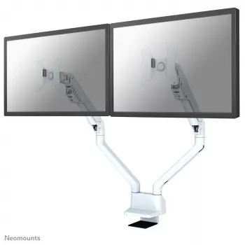 Neomounts FPMA-D750DWHITE2 Monitorarm 10-32 Zoll - Gasfeder - Tischklemme - 180°-Stopp