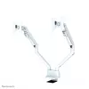 Neomounts FPMA-D750DWHITE2 Monitorarm 10-32 Zoll - Gasfeder - Tischklemme - 180°-Stopp