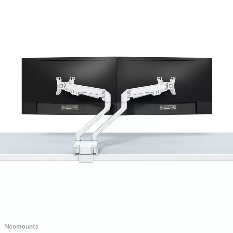 Neomounts FPMA-D750DWHITE2 Monitorarm 10-32 Zoll - Gasfeder - Tischklemme - 180°-Stopp