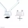 Neomounts FPMA-D750DWHITE2 Monitorarm 10-32 Zoll - Gasfeder - Tischklemme - 180°-Stopp
