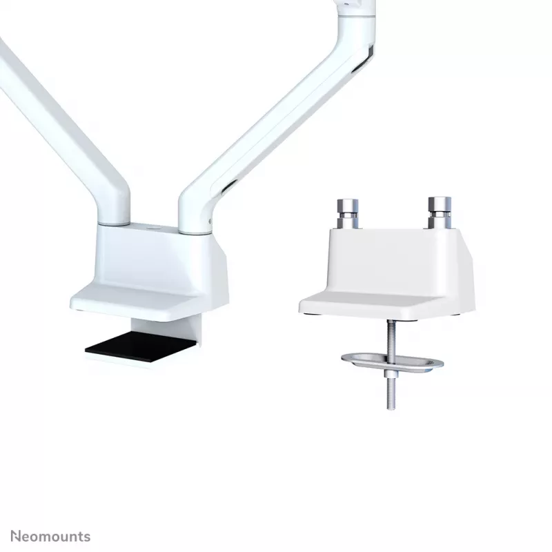 Neomounts FPMA-D750DWHITE2 Monitorarm 10-32 Zoll - Gasfeder - Tischklemme - 180°-Stopp