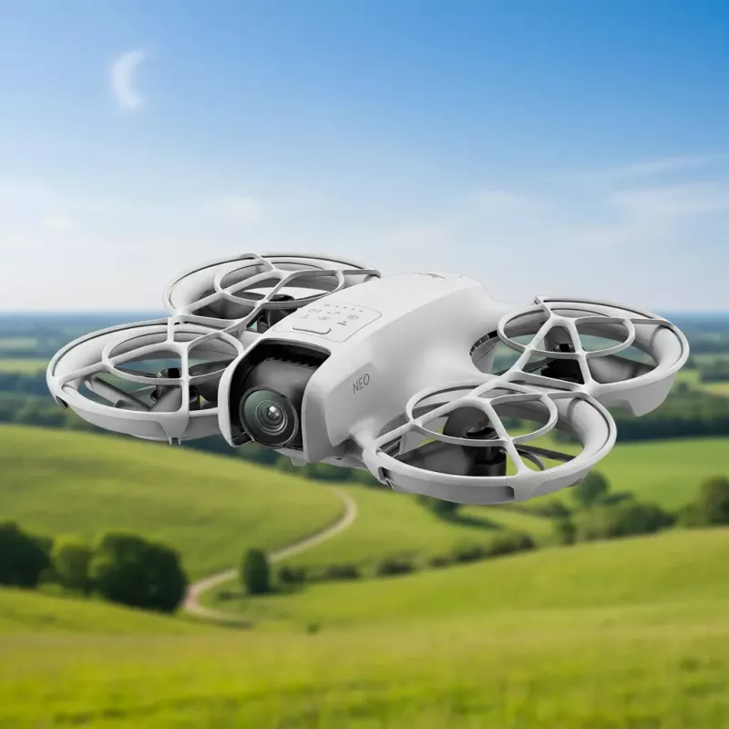 DJI Neo leichte 135g Drohne mit 4K Ultra HD Kamera, bis zu 18 Minuten Flugzeit mit einer Ladung, keine Fernbedienung