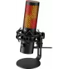 HyperX QuadCast 2 S - USB-Mikrofon (Schwarz), Tischmikrofon, -8 dB, 20 - 20000 Hz, 1 Ω, Kabelgebunden, USB