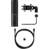 HyperX QuadCast 2 S - USB-Mikrofon (Schwarz), Tischmikrofon, -8 dB, 20 - 20000 Hz, 1 Ω, Kabelgebunden, USB