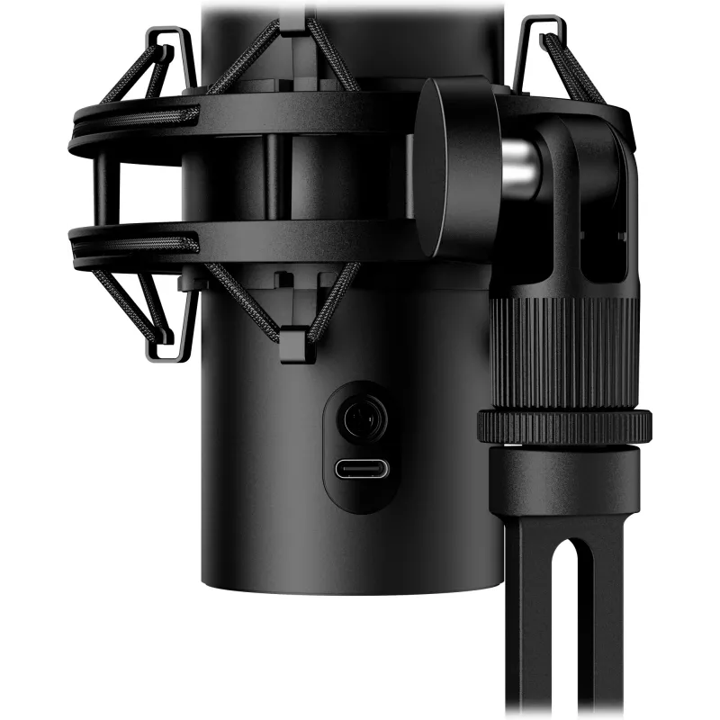 HyperX QuadCast 2 S - USB-Mikrofon (Schwarz), Tischmikrofon, -8 dB, 20 - 20000 Hz, 1 Ω, Kabelgebunden, USB