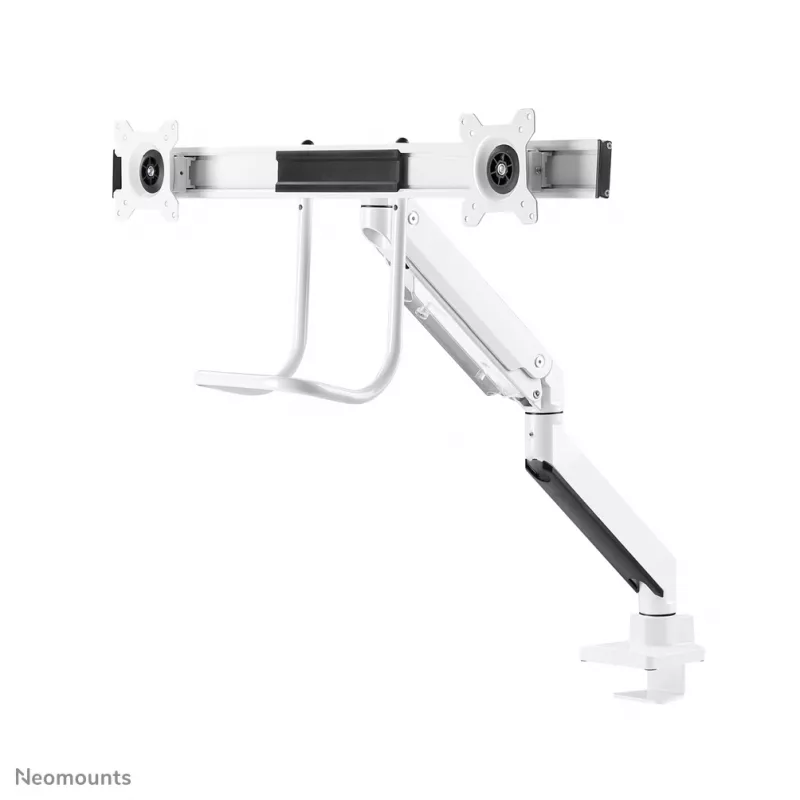 Neomounts NM-D775DXWHITE Monitorarm 25,4-81,3 cm (10-32 Zoll) - Gasdruckfeder - Topfix - 180°-Stopp