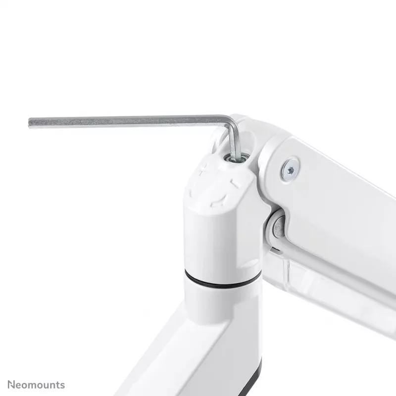 Neomounts NM-D775DXWHITE Monitorarm 25,4-81,3 cm (10-32 Zoll) - Gasdruckfeder - Topfix - 180°-Stopp