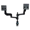 R-Go Tools Monitorhalterung R-Go Caparo Dual, für zwei Monitore, höhenverstellbar mit Gasfeder, 3-9 kg Tragkraft, 100% kreislauffähig, schwarz