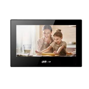 Video-Gegensprechanlagen-Display DAHUA VTH5321GB-W, 7 Zoll Panel, 12 V DC, Wi‑Fi 802.11b/g/n, Ethernet 10/100 Mbit/s, 189.6×134.6×26 mm