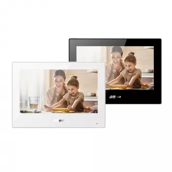 Video-Gegensprechanlagen-Display DAHUA VTH5321GB-W, 7 Zoll Panel, 12 V DC, Wi‑Fi 802.11b/g/n, Ethernet 10/100 Mbit/s, 189.6×134.6×26 mm