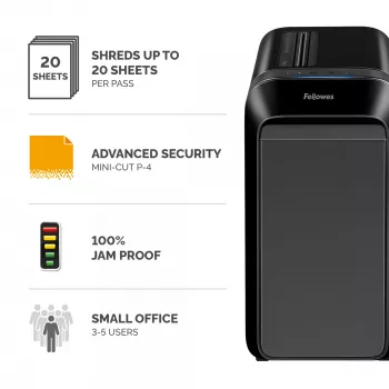 Fellowes LX Series Powershred LX220 Aktenvernichter 65 dB Schwarz