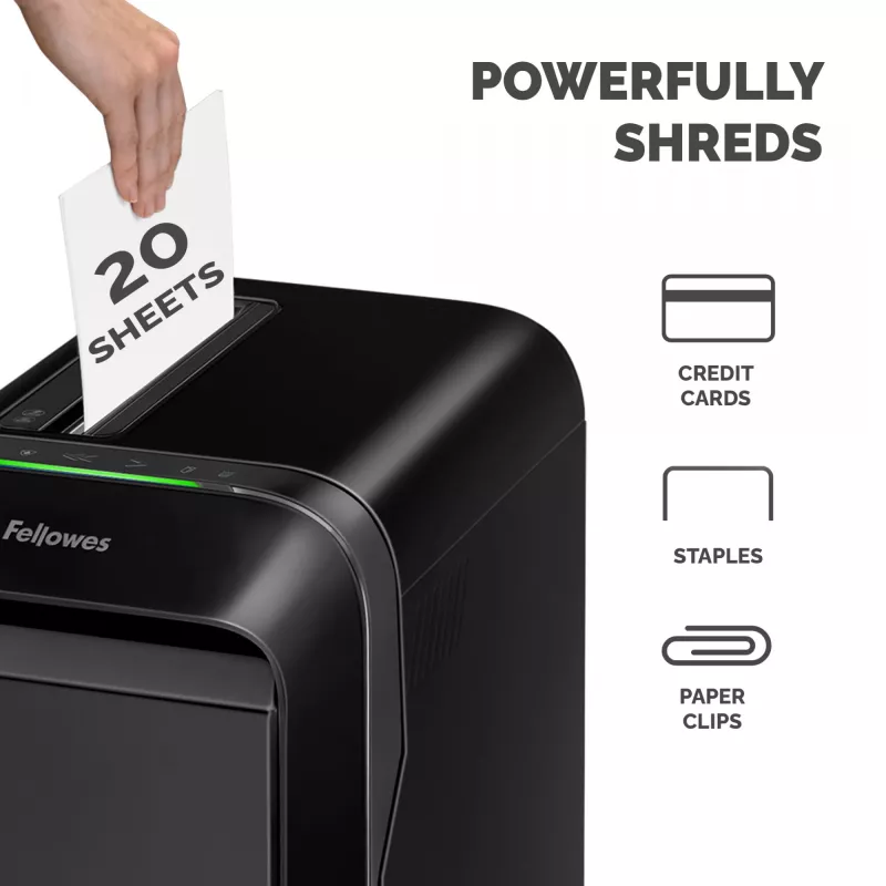 Fellowes LX Series Powershred LX220 Aktenvernichter 65 dB Schwarz