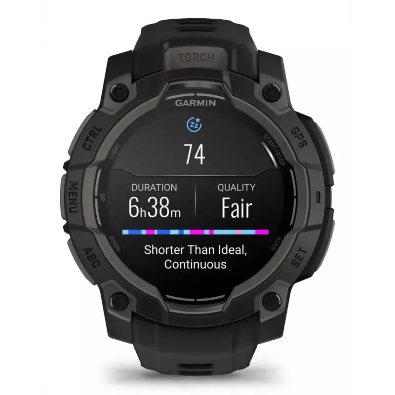 Smartwatch Garmin Instinct 3 AMOLED Schwarz