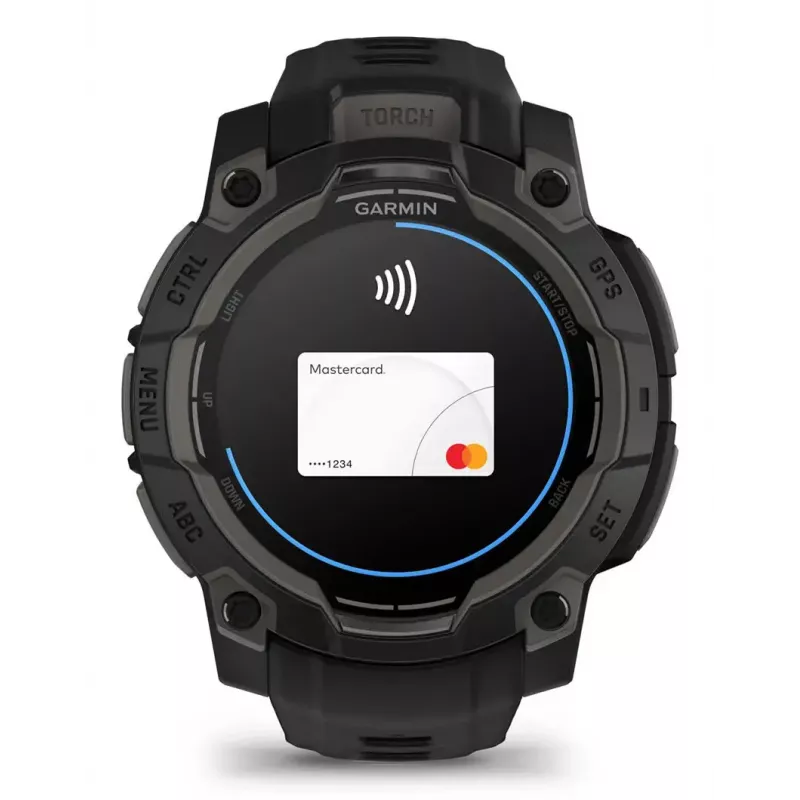Smartwatch Garmin Instinct 3 AMOLED Schwarz