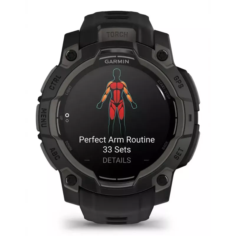 Smartwatch Garmin Instinct 3 AMOLED Schwarz
