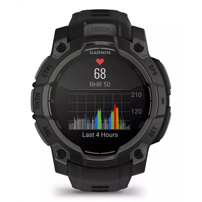 Smartwatch Garmin Instinct 3 AMOLED Schwarz