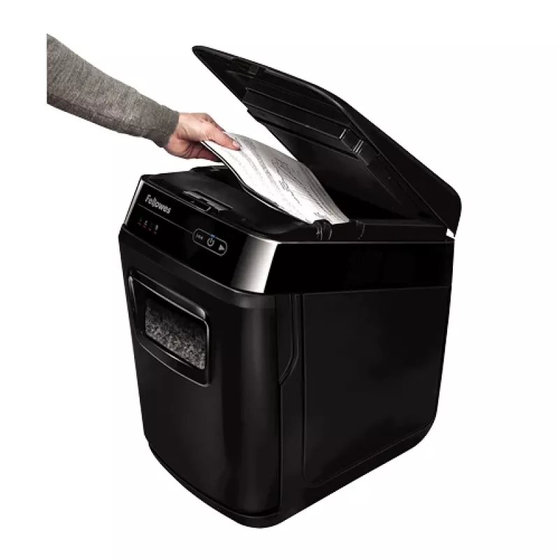 Fellowes AutoMax 200M Aktenvernichter Micro-Cut Schwarz