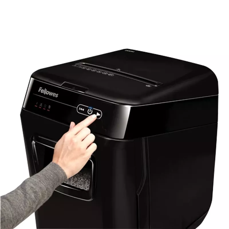 Fellowes AutoMax 200M Aktenvernichter Micro-Cut Schwarz