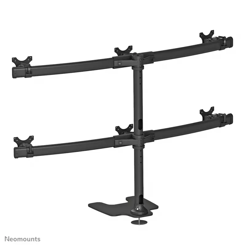 Neomounts FPMA-D700DD6 Monitorständer 10-27 Zoll, Freistehend/Tischplattenmontage, 8 kg, 25,4 cm (10 Zoll), 68,6 cm (27 Zoll), 100 x 100 mm, Schwarz