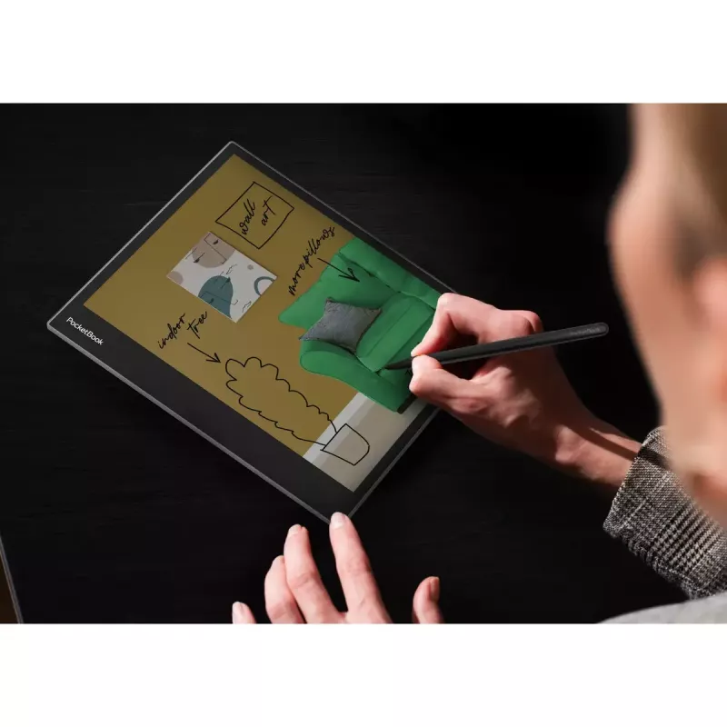 E-Book-Reader PocketBook InkPad Eo 10,3 Zoll 64 GB Wi‑Fi — 10,3 Zoll E Ink Kaleido, Touchscreen, MicroSD