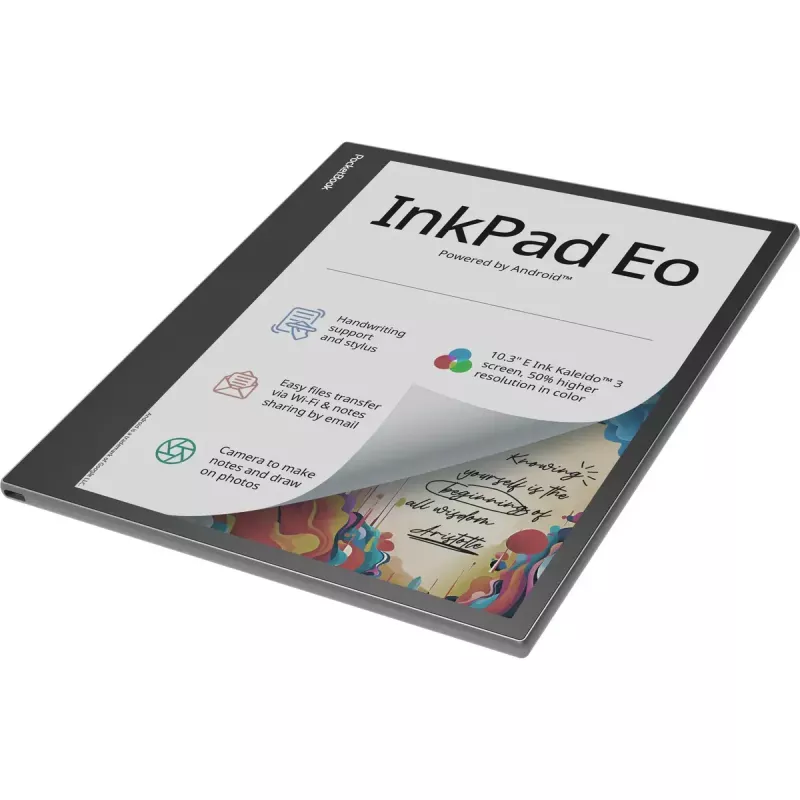 E-Book-Reader PocketBook InkPad Eo 10,3 Zoll 64 GB Wi‑Fi — 10,3 Zoll E Ink Kaleido, Touchscreen, MicroSD