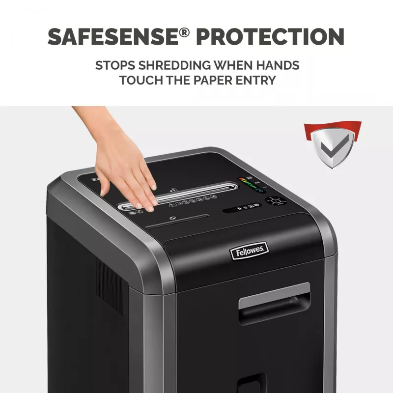 Fellowes Aktenvernichter 225Ci 24 Blatt Partikelschnitt-Aktenvernichter mit 60-Liter-Behälter, hoher Sicherheitsstufe P4