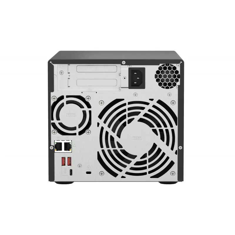 QNAP TS-473A NAS Tower Ryzen Embedded V1500B 8 GB DDR4 0 TB QNAP Turbo System Schwarz
