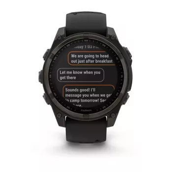Sport-Smartwatch GARMIN fenix 8 Black – 51 mm Gehäuse, Saphirglas, Solar, GPS, 32 GB, 10 ATM, 1,3 Zoll Display