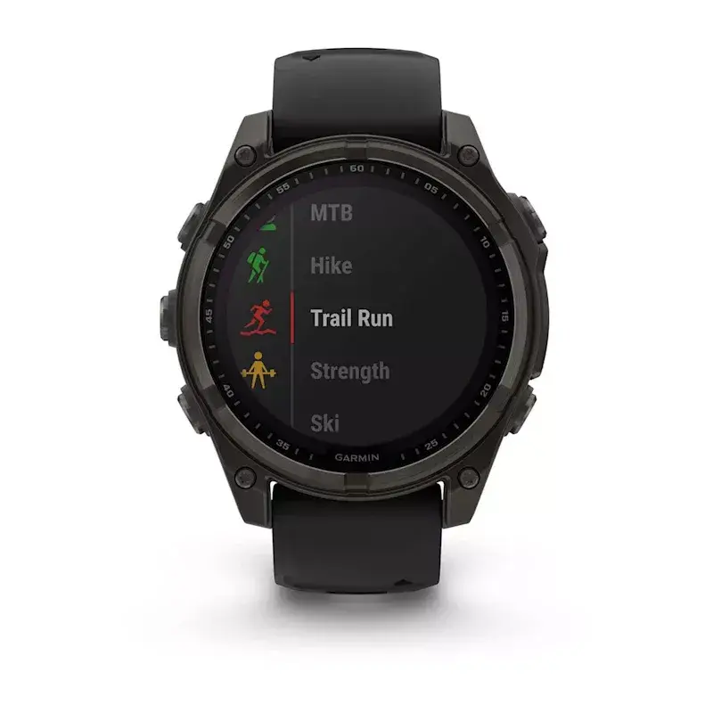 Sport-Smartwatch GARMIN fenix 8 Black – 51 mm Gehäuse, Saphirglas, Solar, GPS, 32 GB, 10 ATM, 1,3 Zoll Display